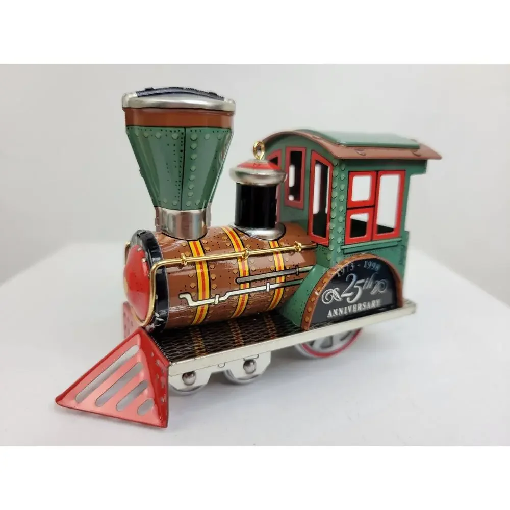 Hallmark Keepsake Tin Locomotive Ornament Anniversary Ed. Christmas 1998 NIB